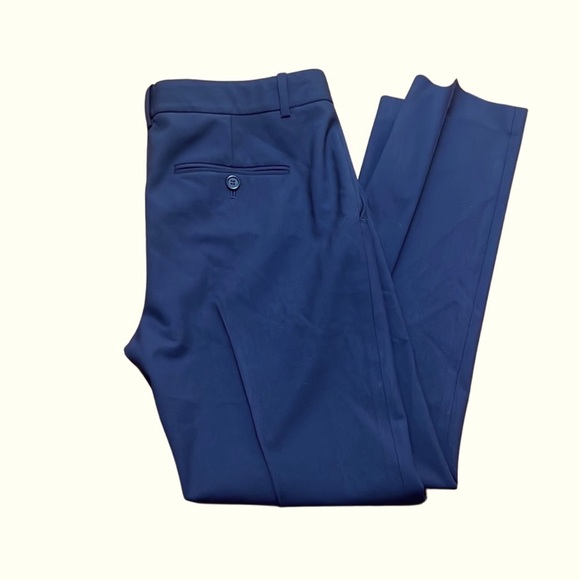 Theory Navy Wool Dress Pants Size 4 Lightweight Career Versatile Classic Staple - Picture 1 of 13